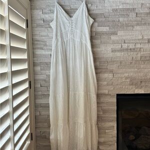 Sundance White Maxi Dress- L NWT